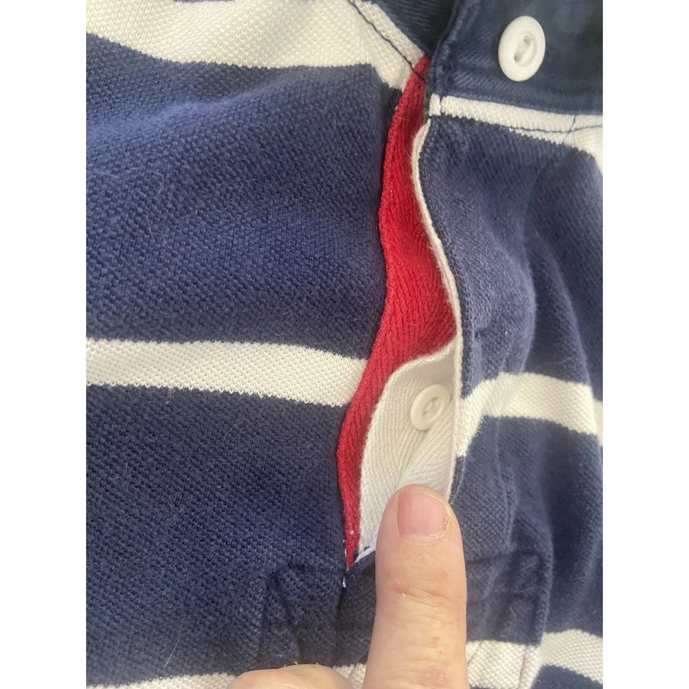 Vintage Ralph Lauren Polo Denim Collar 3-Button‎ Breathable Golf Shirt -Size 2XL
